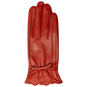Gants en cuir pour écran tactile Dents Mosie - Rouge baie