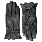 Gants en cuir pour écran tactile Dents Mosie - Noir