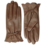 Gants en cuir pour écran tactile Dents Mosie - Marron châtain