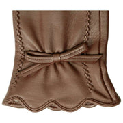 Gants en cuir pour écran tactile Dents Mosie - Marron châtain