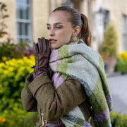 Gants en cuir pour écran tactile Dents Mosie - Marron châtain