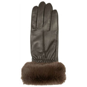 Gants en cuir pour écran tactile Dents Nieve - Mocca Brown