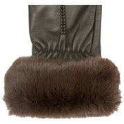 Gants en cuir pour écran tactile Dents Nieve - Mocca Brown