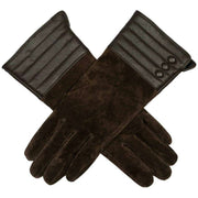 Dents Olivette Touchscreen Water Resistant Suede Gloves - Mocca Brown