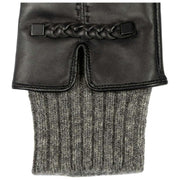 Gants en cuir à écran tactile Dents Renee - Noir/Gris anthracite
