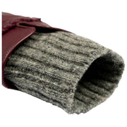 Gants en cuir à écran tactile Dents Renee - Damson Burgundy/Gris Charbon