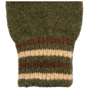 Gants en tricot côtelé Dents Salcombe - Vert olive