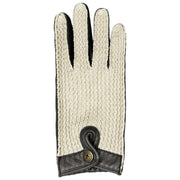 Gants de conduite en cuir Dents The Suited Racer Hatcher - Noir