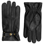 Gants en cuir de cerf Dents Whitchurch - Noir