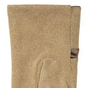 Dents Zebra Print Touchscreen Velour-Lined Gloves - Sand Beige