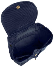 Sac à dos Hindbag Eliot - Velours Bleu Marine