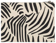 Pochette Zippée Hindbag Ema Medium - Zebra Crème