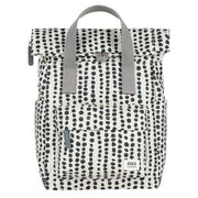 roka-canfield-b-small-linear-dot-recycled-canvas-backpack---creamblack-34392670