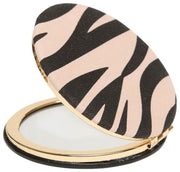Miroir rond à imprimé animal Alice Wheeler London - Noir/Zèbre