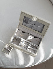 Boîte à bijoux photo de luxe Stackers - Crème d'avoine