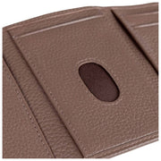 Portefeuille porte-cartes à trois volets Dents Aire - Marron chocolat