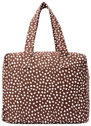 Sac fourre-tout moyen en toile de coton Roka Sloane - Taches marron