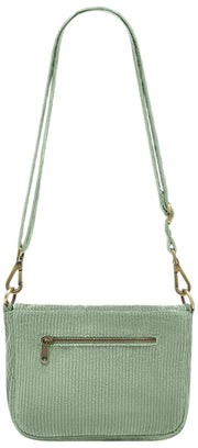 Sac à Bandoulière Hindbag Margault - Velours Vert Menthe