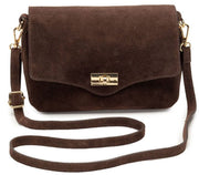 Elie Beaumont Sac Midi Twist En Daim - Marron Chocolat