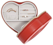 Boîte à bijoux de voyage Stackers Heart - Rouge