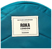 Petit sac à bandoulière en nylon recyclé Roka Paddington - Bleu mer du Nord