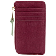 Porte-cartes Elie Beaumont - Vin rouge/vert menthe