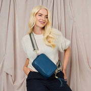 Sac bandoulière Elie Beaumont - Bleu Baltique