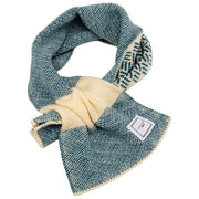 Elie Beaumont Écharpe tricotée à enfiler - Sarcelle Basketweave
