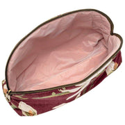 Trousse à maquillage en velours Serendipity Elie Beaumont - Magnolia Bordeaux