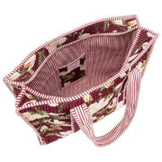 Sac cabas en velours Elie Beaumont Serendipity - Bourgogne Magnolia
