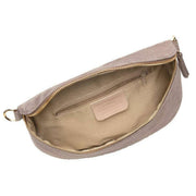 Grand sac à bandoulière en daim Elie Beaumont - Beige vison