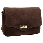 Elie Beaumont Sac Midi Twist En Daim - Marron Chocolat