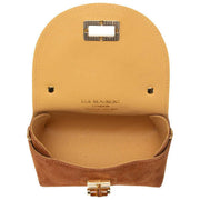 Mini sac en bambou en daim Elie Beaumont - Tan