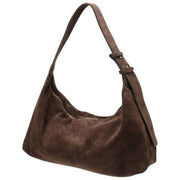 Sac souple en daim Elie Beaumont - Marron chocolat