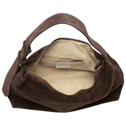 Sac souple en daim Elie Beaumont - Marron chocolat