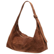 Sac souple en daim Elie Beaumont - Marron moyen