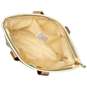 Sac fourre-tout d'été Elie Beaumont - Tissage géométrique doré