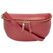 Sac à bandoulière tissé Elie Beaumont - Rouge sang de bœuf
