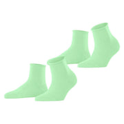 Esprit Basic Pure 2 Pack Short Socks - After Eight Green