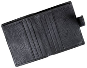Portefeuille à deux volets avec porte-cartes Dents Aire - Noir