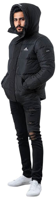 Helvetica Mountain Pioneers Parka à capuche Barnes - Noir