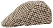 Casquette Plate Dents Blashford Tweed - Marron