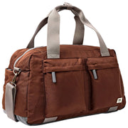 Sac de sport Roka Gatwick en toile recyclée de taille moyenne - Marron chocolat