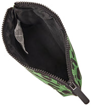 Roka Maida Vale Petite pochette en toile de coton - Vert artichaut