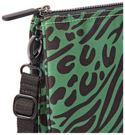 Sac bandoulière en toile recyclée Roka Carnaby XL - Vert artichaut mélangé