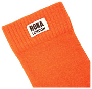 Chaussettes Roka Wimbledon Crew - Orange Jaffa