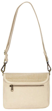 Sac à bandoulière tissé Hindbag Margault - Beige Nude