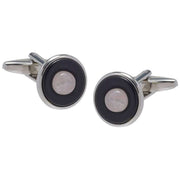 david-van-hagen-rose-quartz-saturn-sphere-cufflinks---pinkblacksilver-34498401