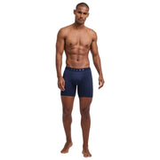 Falke Daily Comfort Lot de 2 boxers à jambe longue - Bleu marine/bleu