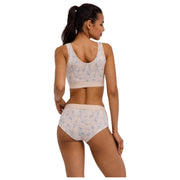 Falke Daily Comfort Print 2-Pack Bustier Bralette - Beige/Bleu